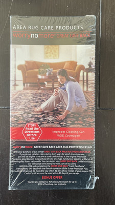 Worry No More Products - Area Rug Care Kit - Brand New - Sealed