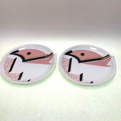 Fujimori Kato Kogei Progression Pastel Pink Plates - Set of 2