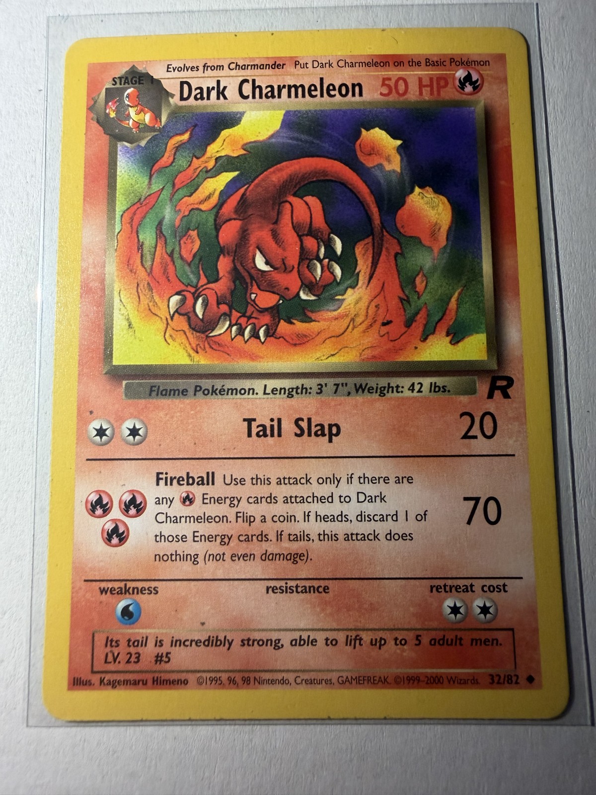 Dark Charmeleon 32/82 Team Rocket Pokemon Card WOTC Vintage Non Holo
