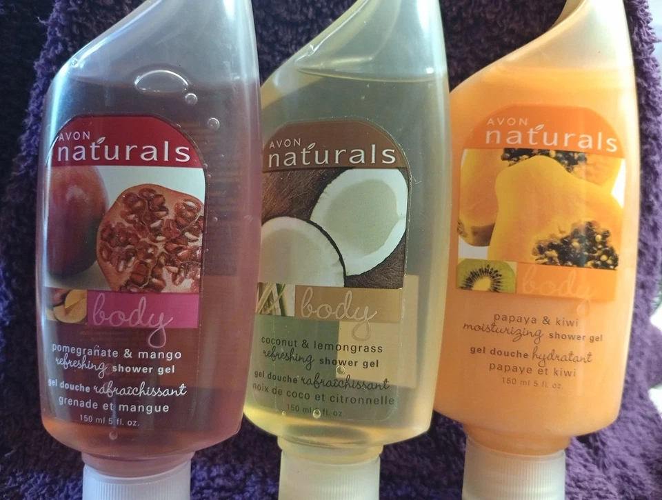 Vintage Retired *SEALED* Avon Naturals Body Gel Set Of 3 - Image 2 of 4