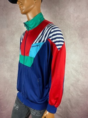 Vintage 90s Adidas Original Multicolor Rasta Jamaica Retro Y2K