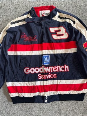 Chase Authentics NASCAR Dale Earnhardt Goodwrench Jacket MED Black