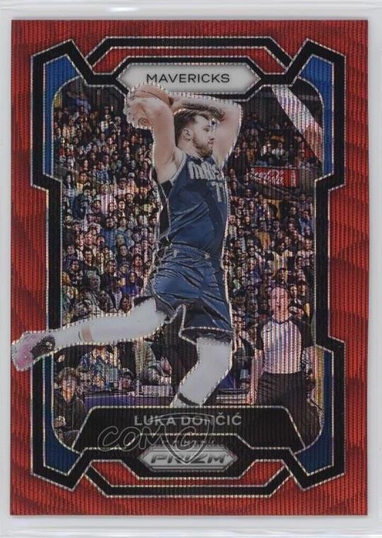 2023-24 Panini Prizm Ruby Wave Prizm Luka Doncic #110 10qe