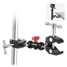 Double Super Clamp Camera Mount with Magic Arm, Aluminum Double Clamp Mount