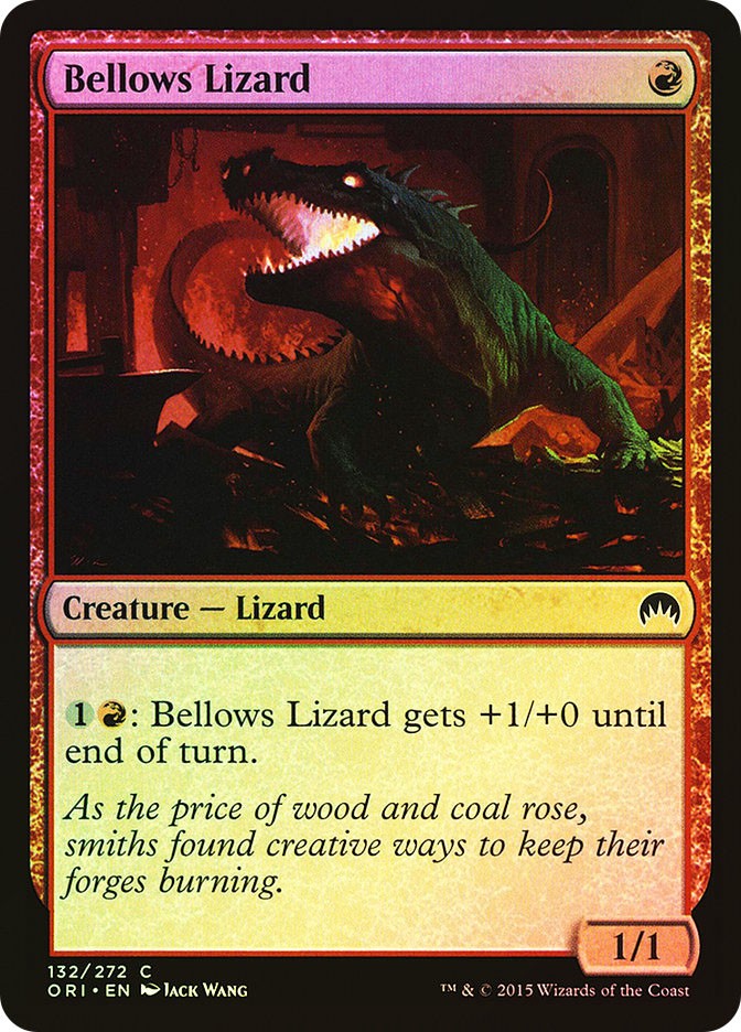 MTG FOIL Bellows Lizard  - Magic Origins #132