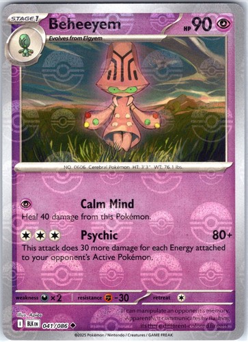 Beheeyem 041/086 Poke Ball Pattern SV: Black Bolt