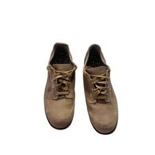 Vintage Hyde Bowling Shoes Women's 10 Tan Beige Leather Suede Lace Up Low Top