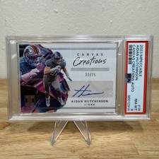 2023 Panini Impeccable Aidan Hutchinson Canvas Creations Auto #/75 Detroit Lions