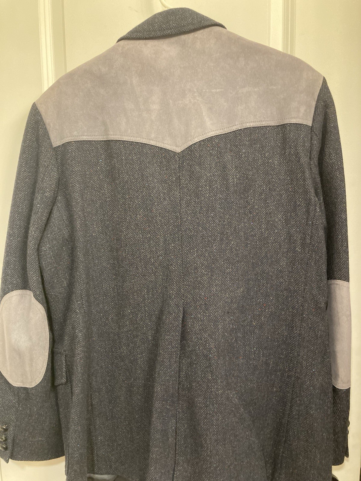 pendleton men’s blue/gray suit jacket 100% virgin… - image 10