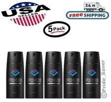  5 Pack Axe Deodorant Body Spray Marine Mens Fragrance 150ml/5.07 Oz- Free Ship