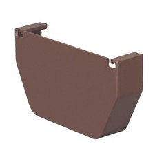 Amerimax Contemporary Brown Vinyl Gutter End Cap 5.8" x 5.8" x 4.5" (20-PACK)