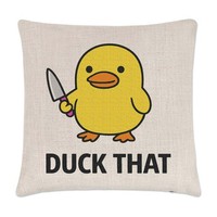 Duck That Meme Kissenbezug Rude Lustig Spruch Lehrer Vater Geburtstag Geschenk