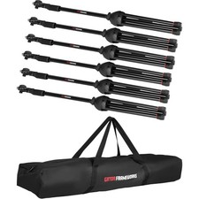 Gator GFW-MIC-6PACKBG 6-Pack of Mic Stands wi...