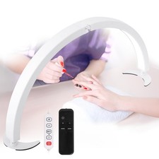 Half Moon Light for Nail Desk, 29in Half Moon Table Lamp Nail Desk Lamp with ...