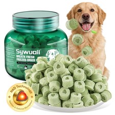 Dog Dental Chews for Bad Breath, Tartar Gum Support, Breath Freshener Cubes...