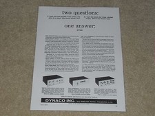Dynaco Ad, 1964, Tubes! SCA-35, FM-3, PAS-3, Article, Info, 1 page