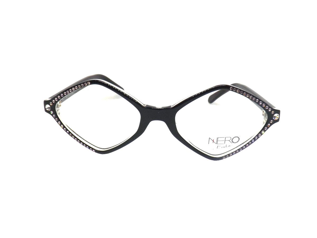 Renato Zero Eyeglass Frame Black D'Autore R01V Women Italy