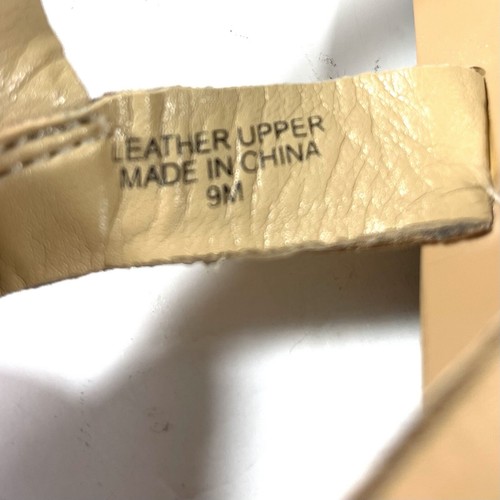 Talbots Women's Slingback Sandals Tan Leather Strappy Buckle Size 9M - Picture 11 of 12