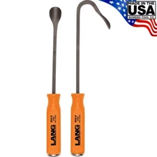 Lang 2pc Hose Removal Installer Set Straight and Curved Heavy Duty USA 854