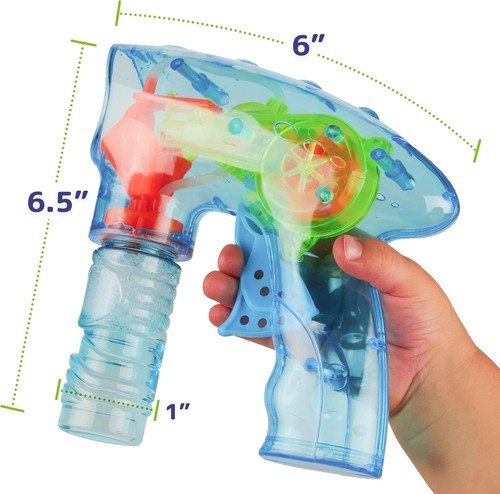 Light Up Auto Bubble Gun Maker 2 Solution Bottle Kids Indoor Outdoor Toy, Safe! - Picture 9 of 12
