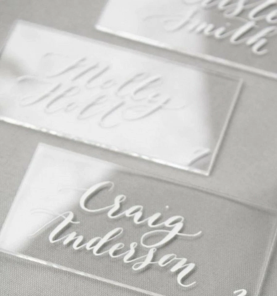 Rettangolare Trasparente 3mm Piastrelle - su Misura Segnaposto Impostazioni per - Immagine 2 di 2