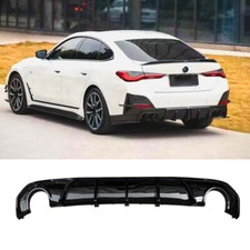 Heckdiffusor Für 2021-2024 BMW 4er G26 Lippe Doppelauspuffrohre Glanz schwarz