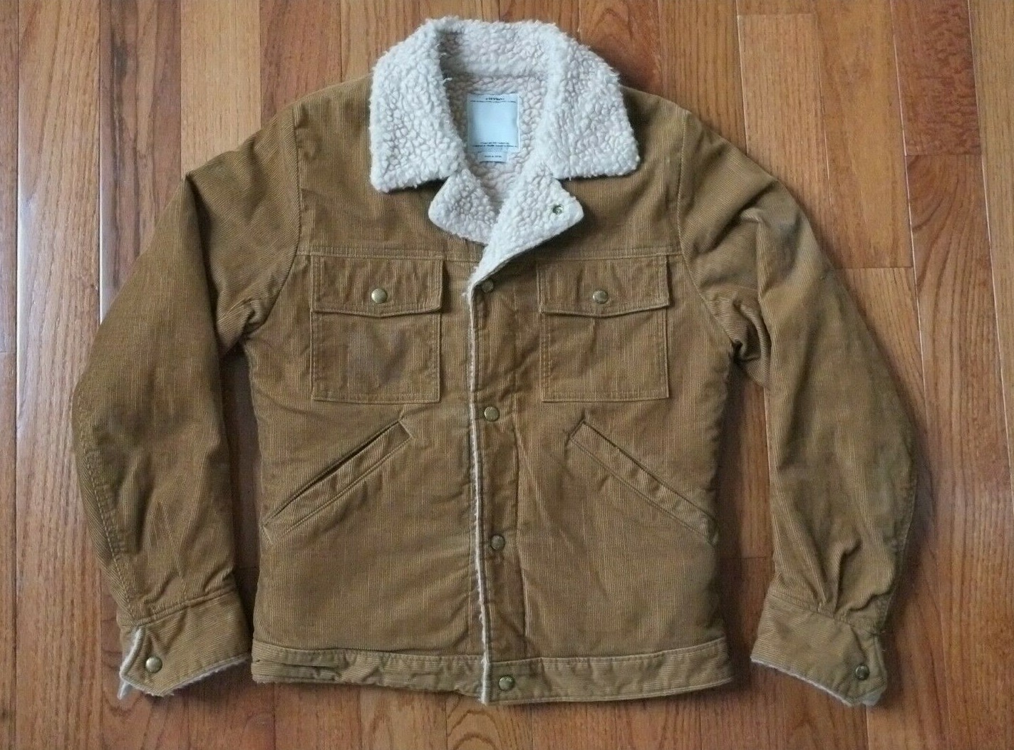 Winter Corduroy Jacket Wool Pile Lining 