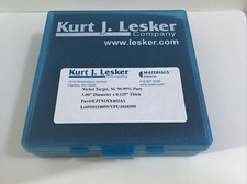 Kurt J. Lesker Nickel Sputter target 99.99% pure