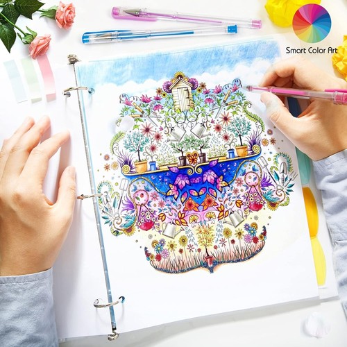 Set completo di penne gel 140 colori - perfette per disegnare, scrivere e colorare - Foto 8 di 9