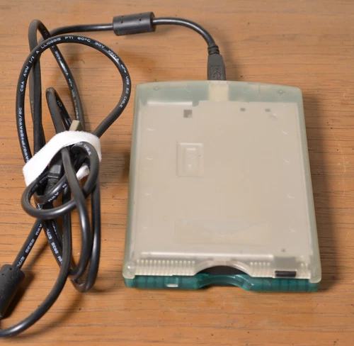 VST Tech USB Floppy Drive with Blue Color Kit FDUSB Used Vintage Mac Style