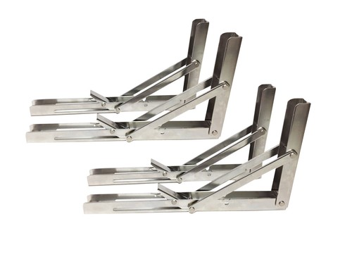 Pactrade Marine (set of 4)Heavy Duty S.S304 Boat Folding Table Chair Bracket 11" - 第 1/9 張圖片