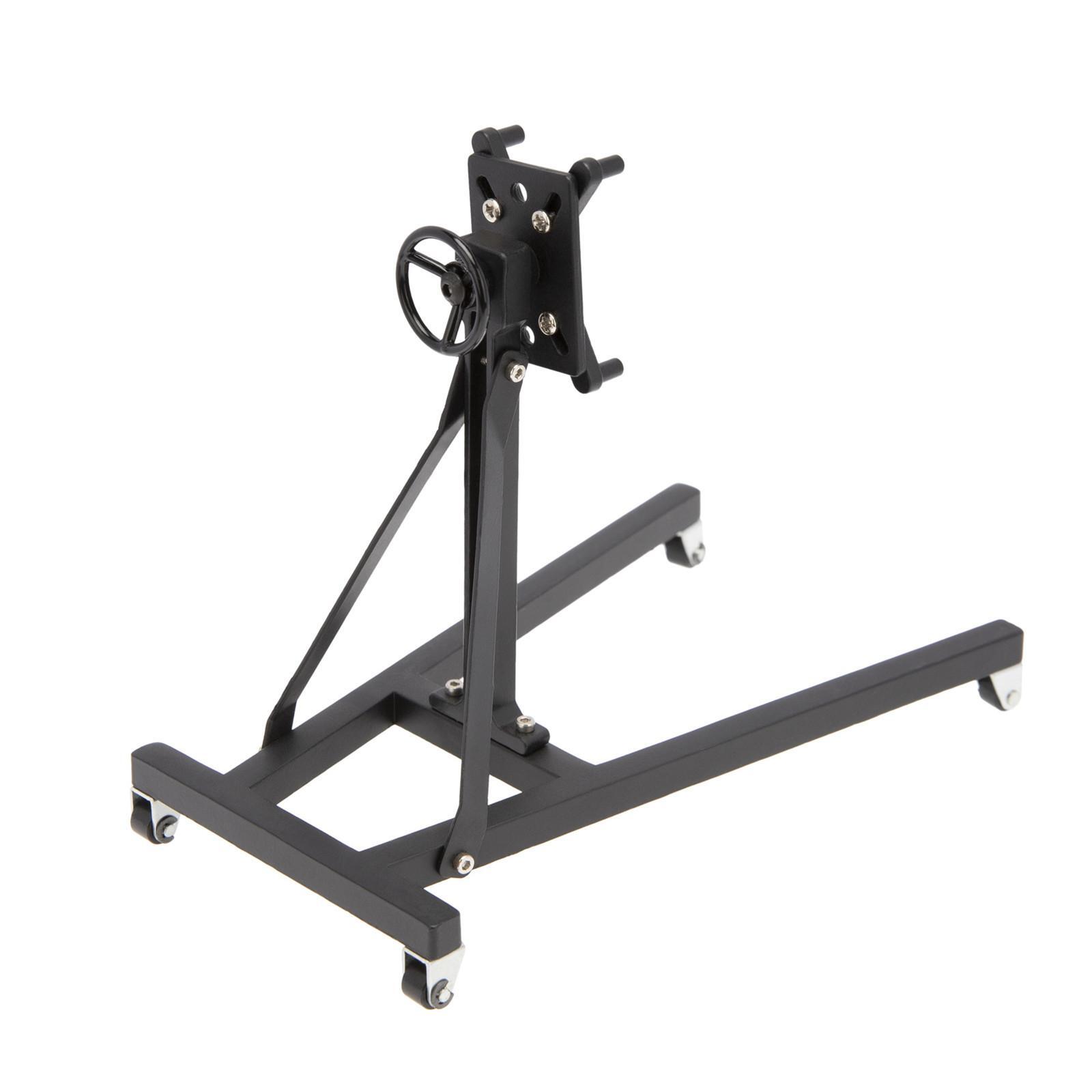Black Aluminum Rotating Engine Stand for 1/8 1/10 Scale RC Car Repair