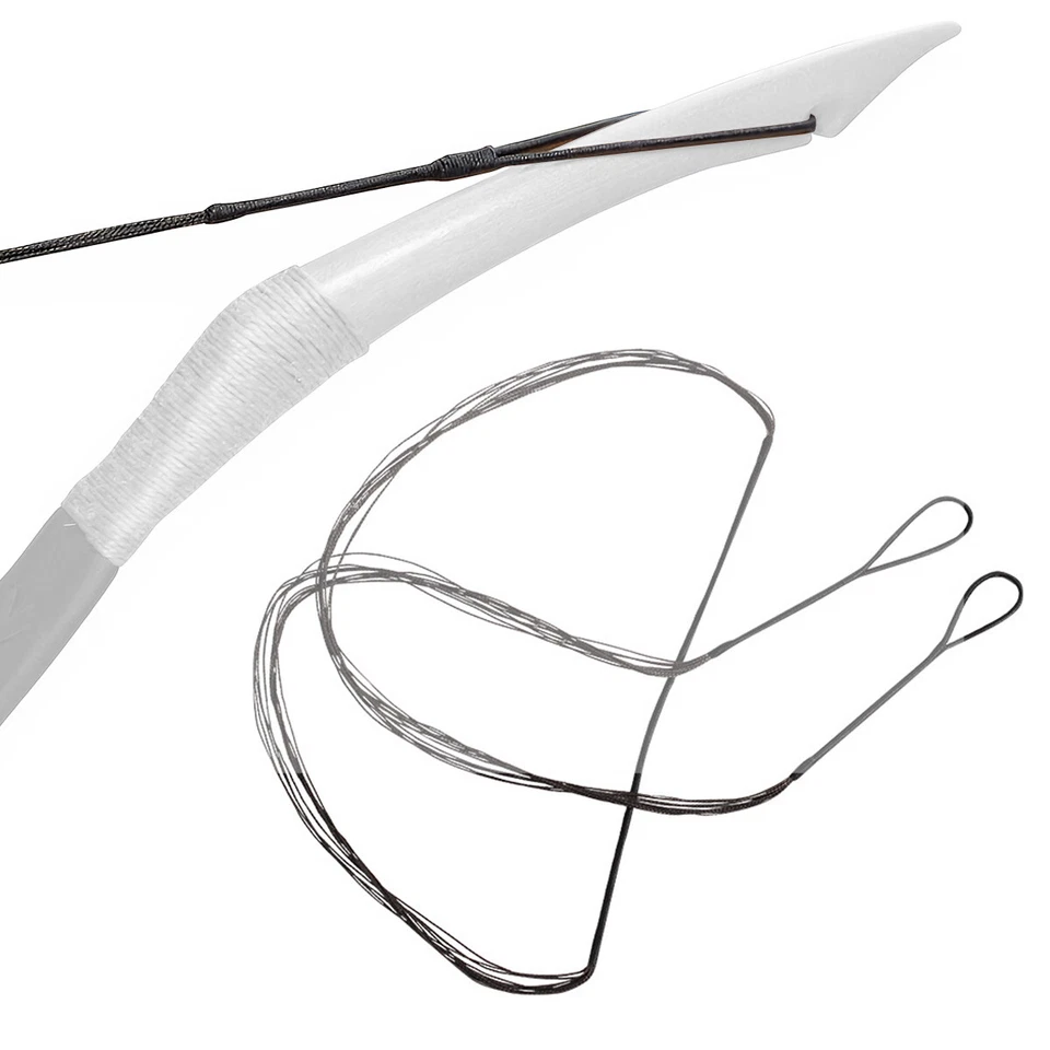 12 Strands Bow String Replacement for Archery Recurve Bow AMO 57"-62" Bowstrings - Image 2 of 4