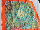 Hermes Paris Heavy Silk Twill Scarf Au Coeur de la Vie Tropical Flora Animas