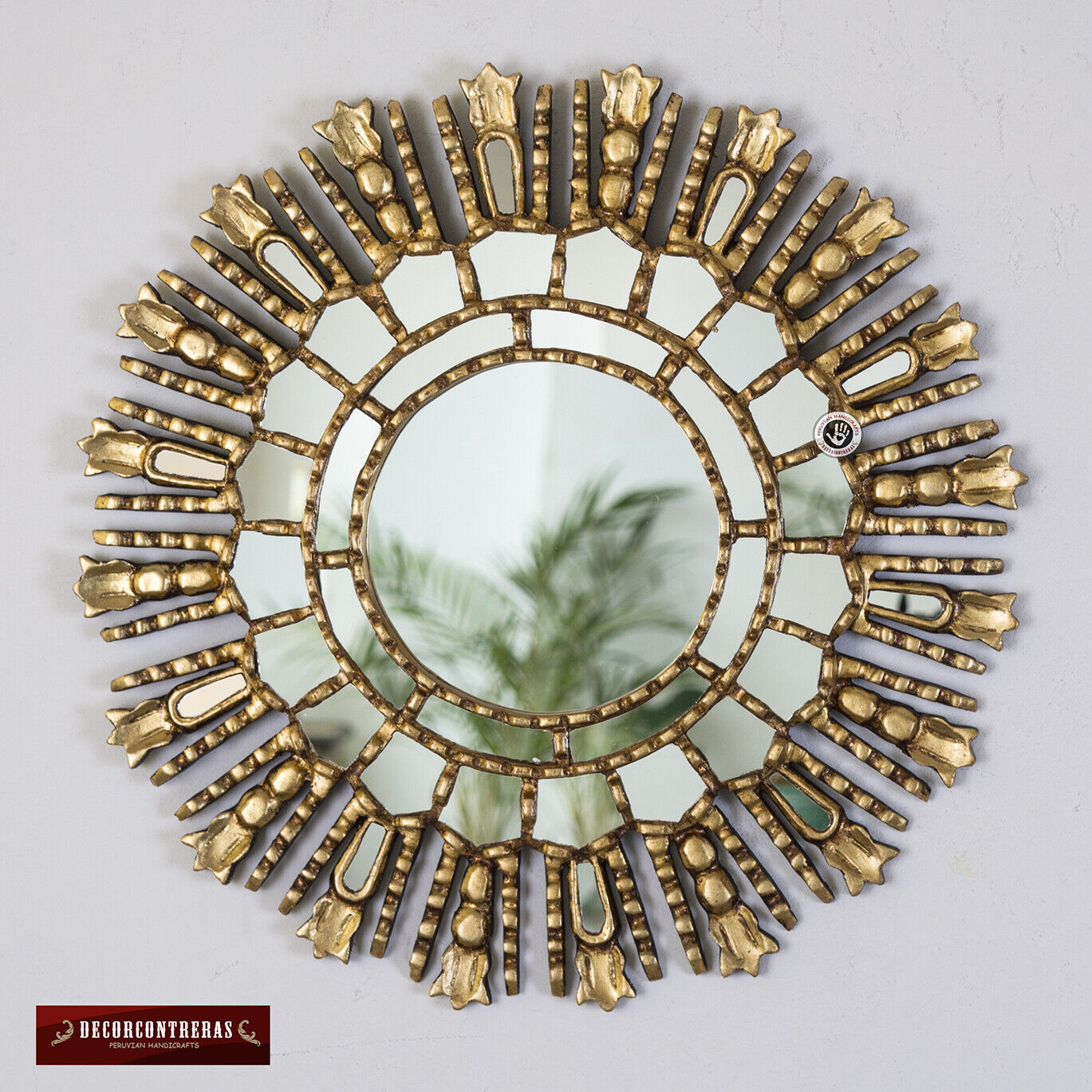 Gold Decorative Mirrors 17.7" - Sunburst Wall Mirror for ...