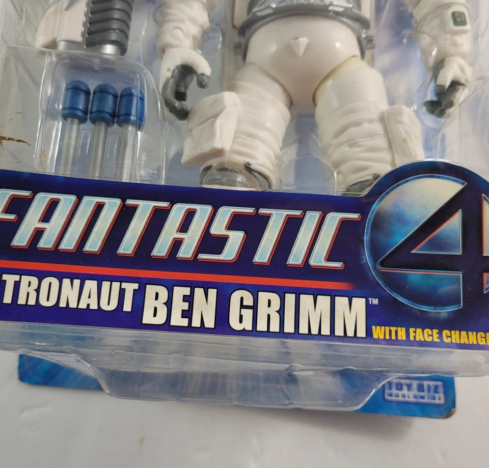 Figura de acción Marvel Fantastic Four Astronaut Ben Grimm Toy Biz 2005 sellada nueva en caja Foto 2 de 4