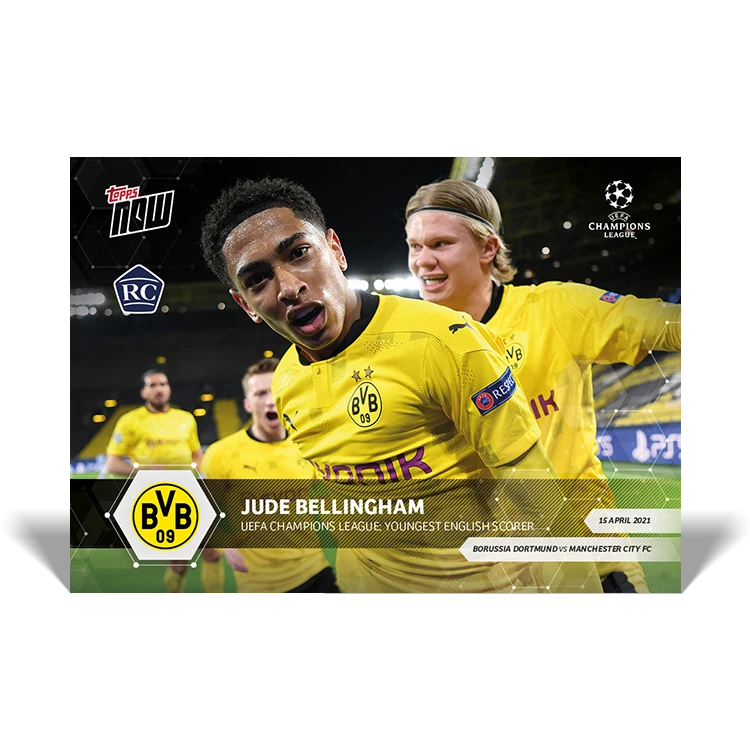 2020-21 Topps Now UEFA Champions League Erling Haaland Jude