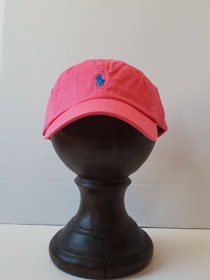Polo Ralph Lauren Men's Cotton Chino NEON Basebll Cap, Hat, Pink