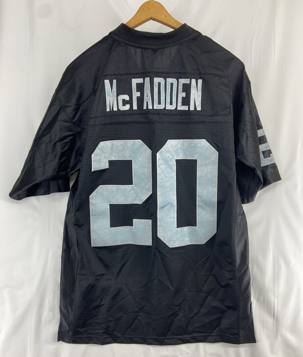 NIKE NFL Raiders Mcfadden #20 ゲームシャツ New 2XL Men's NFL On Field Nike Oakland Raiders McFadden