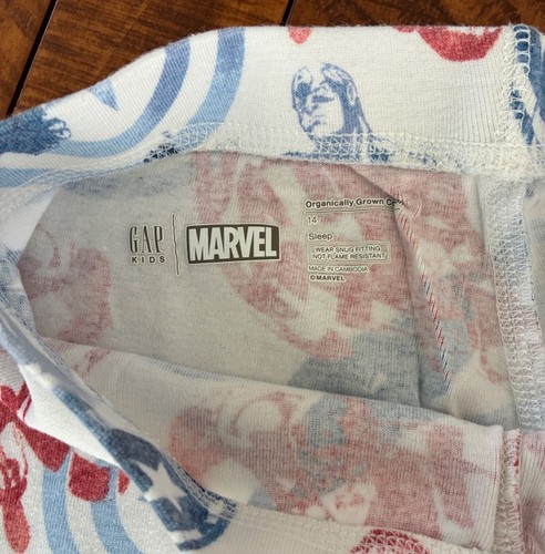 Marvel Super Hero, Summer Pajamas, Sz 14, GAP - Picture 3 of 3