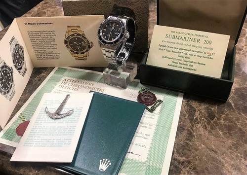 VINTAGE ROLEX RED SUBMARINER 1680 2,5M SERIAL ca. 1970, UNPOLISHED PUNCHED SET - Picture 10 of 12