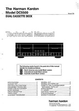 Technical Manual Guide For Harman Kardon DC 5500