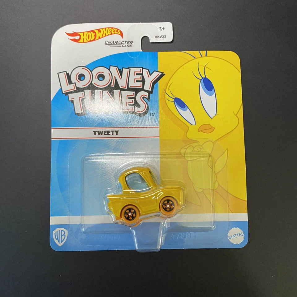 Juego completo de 7 coches de personajes Looney Tunes Hot Wheels 2020 - Bugs Bunny Marvin Taz Foto 4 de 4