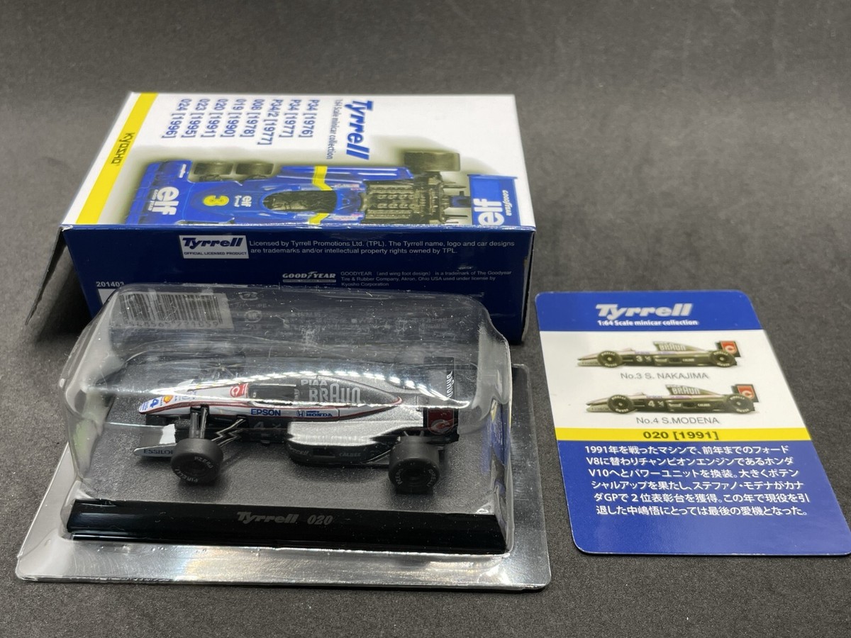 Kyosho 1/64 Tyrrell collection 020 1991 #4 S.Modena Diecast model