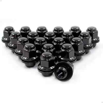 24x Black Mag Lug Nuts For Toyota Tacoma 4Runner 12x1.5 6x5.5 Wheels