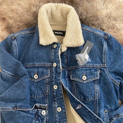 denim sheepskin jacket