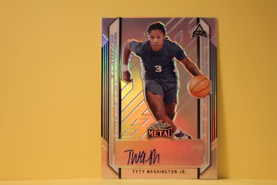 2022 LEAF METAL AUTO SILVER PARALLEL TYTY WASHINGTON JR. #BA-TWJ (228)
