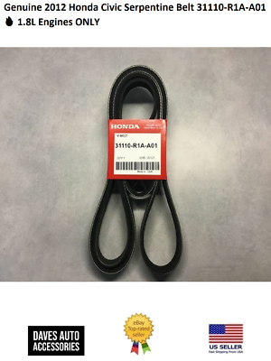 Cinghia Serpentina Di Ricambio Per Honda Civic 2005-2020 (31110RWK003): In EPDM Resistente, Per Alternatore E Servosterzo, Misura 206x2.5 Cm - 4