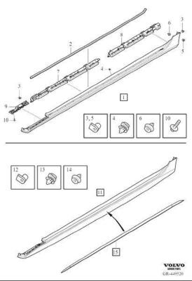 Volvo 39840966 Rocker Panel Guard (Right) | eBay