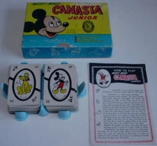 1950 Walt Disney Mickey Mouse Canasta Junior COMPLETE